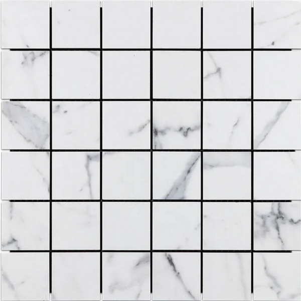 Picture of Elon Tile & Stone - Nuance Mosaic Calacatta Honed