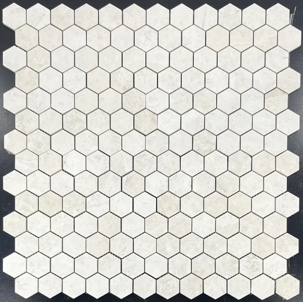 Picture of Elon Tile & Stone - Hexagon Mosaics 2 Alba Nova Honed