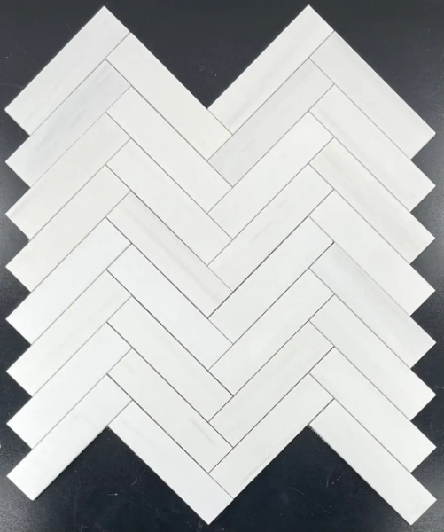 Picture of Elon Tile & Stone - Herringbone Mosaics 2 x 8 Dolomite