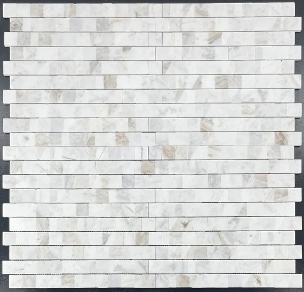 Picture of Elon Tile & Stone - Random Broken Joint Mosaics Bianco Oro Honed