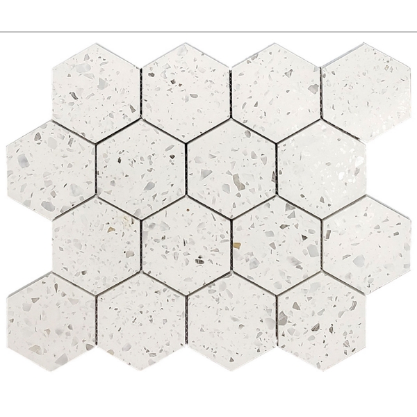 Picture of Solistone - Terrazzo Esagono White