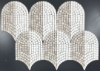 Picture of Elon Tile & Stone - Curvosa Mosaics Dolomite Dual Curvosa Beachwood Honed