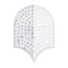 Picture of Elon Tile & Stone - Curvosa Mosaics Bianco Carrara Dual Curvosa White Thassos Honed
