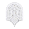 Picture of Elon Tile & Stone - Curvosa Mosaics Bianco Oro White Thassos Honed