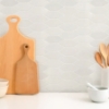 Picture of Elon Tile & Stone - Lagos 2 x 6 Picket Mosaic Bone Picket Glossy