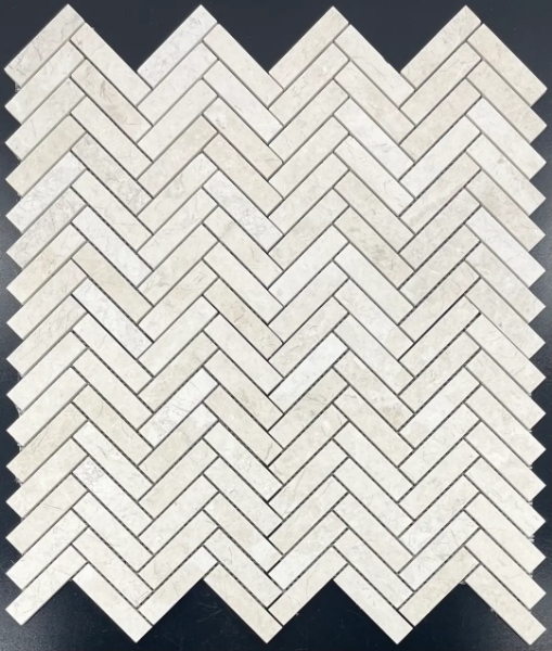 Picture of Elon Tile & Stone - Herringbone Mosaics 1 x 4 Alba Nova Honed