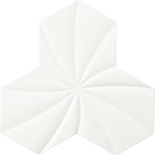 Picture of Daltile - Electric Tri-Hex Twist Joule White