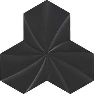 Picture of Daltile - Electric Tri-Hex Twist Volt Carbon