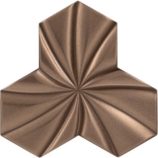 Picture of Daltile - Electric Tri-Hex Twist Charge Bronze