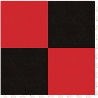 Picture of Perfection Floor Tile - Soda Pop Shop Black and Red
