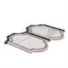 Picture of SOHO Studio Corp - Water Jet Mosaic Ornato Calacatta Brass Black Jade