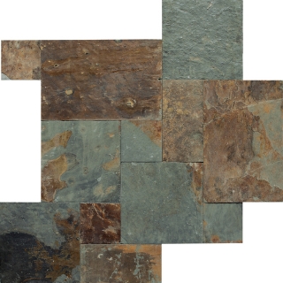 Picture of Daltile - Slate Versailles Pattern Mosaic Mongolian Spring
