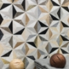 Picture of SOHO Studio Corp - Water Jet Mosaic MJ Geotech Nero Cararra Sky Gray Botticino