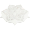 Picture of SOHO Studio Corp - Water Jet Mosaic MJ Juliet White Thassos Royal White Mother of Pearl