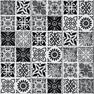 Picture of Trucor - Tile 12 x 24 Abstract Black White