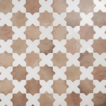 Picture of SOHO Studio Corp - Malta Star & Cross Matte Cotto Star & Polished White Cross