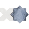 Picture of SOHO Studio Corp - Malta Star & Cross Matte Denim Blue Star & Polished White Cross