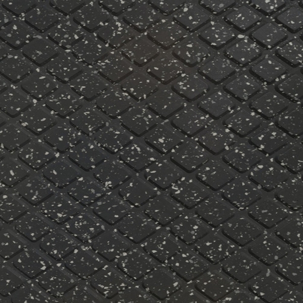 Picture of Flexco - Diamond Landing Tile SpexTones Black Dahlia Medium Gray Fjord
