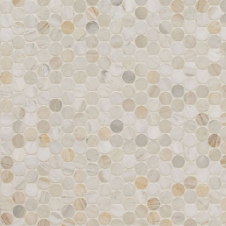 Picture of MS International - Athena Gold Mosaics Pennyround Honed