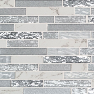Picture of MS International - Decorative Blends Mosaic Interlocking Whistler Ice