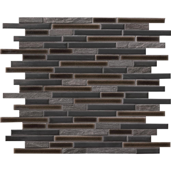 Picture of MS International - Decorative Blends Mosaic Interlocking 12 x 12 Titan