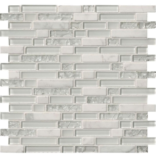 Picture of MS International - Decorative Blends Mosaic Interlocking 12 x 12 Delano Blanco