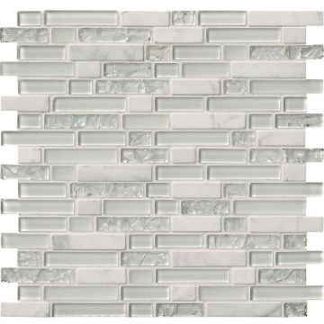 Picture of MS International - Decorative Blends Mosaic Interlocking 12 x 12 Delano Blanco
