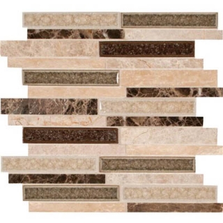 Picture of MS International - Decorative Blends Mosaic Interlocking 12 x 12 Stonegate