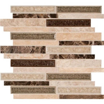 Picture of MS International - Decorative Blends Mosaic Interlocking 12 x 12 Stonegate