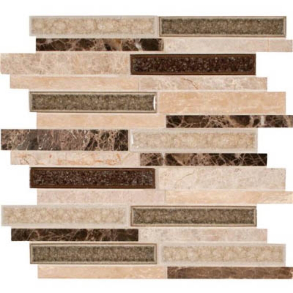 Picture of MS International - Decorative Blends Mosaic Interlocking 12 x 12 Stonegate