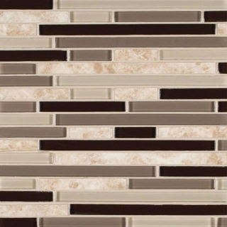 Picture of MS International - Decorative Blends Mosaic Interlocking 12 x 12 Amalfi Cafe