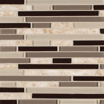Picture of MS International - Decorative Blends Mosaic Interlocking 12 x 12 Amalfi Cafe