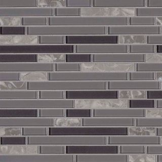 Picture of MS International - Decorative Blends Mosaic Interlocking 12 x 12 Lorena Grigio