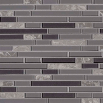 Picture of MS International - Decorative Blends Mosaic Interlocking 12 x 12 Lorena Grigio