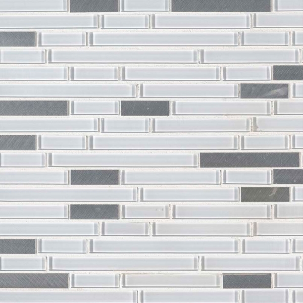 Picture of MS International - Decorative Blends Mosaic Interlocking 12 x 12 Lucid Sky