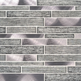 Picture of MS International - Decorative Blends Mosaic Interlocking 12 x 12 Volcanic Luxe