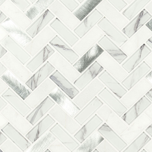 Picture of MS International - Decorative Blends Mosaic Other Bytle Bianco