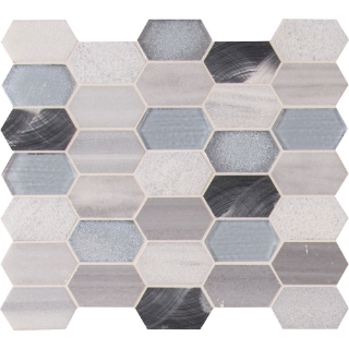 Picture of MS International - Decorative Blends Mosaic Picket Pattern Harlow Picket
