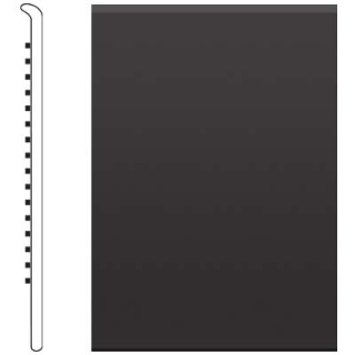 Picture of Roppe - 4 Inch 1/8 Vinyl No Toe Base Black