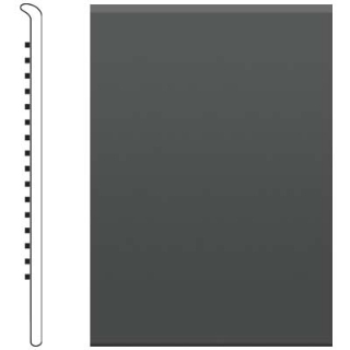 Picture of Roppe - 4 Inch 1/8 Vinyl No Toe Base Black Brown