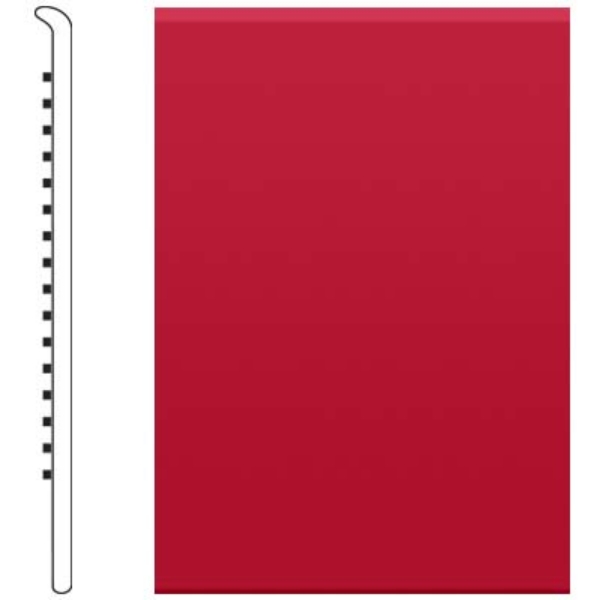 Picture of Roppe - 4 Inch 1/8 Vinyl No Toe Base Red