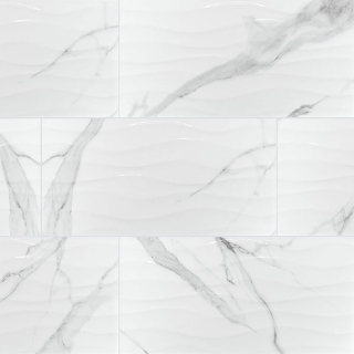 Picture of MS International - Dymo 12 x 24 Statuary Wavy White