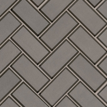 Picture of MS International - Glass Mosaic Herringbone Champagne Bevel