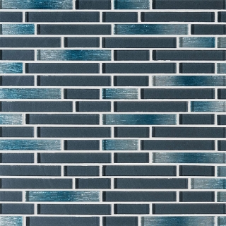 Picture of MS International - Glass Mosaic Interlocking 12 x 12 Harbor Celeste