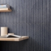 Picture of SOHO Studio Corp - Motek Herringbone Mosaic Polished Royal Blue Crackled