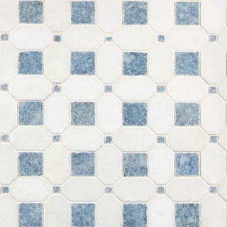 Picture of MS International - Marble Mosaics Geometrica Azula Hatchwork