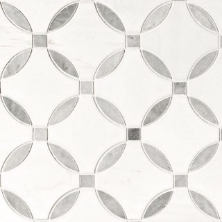 Picture of MS International - Marble Mosaics Geometrica Bianco Dolomite Lola