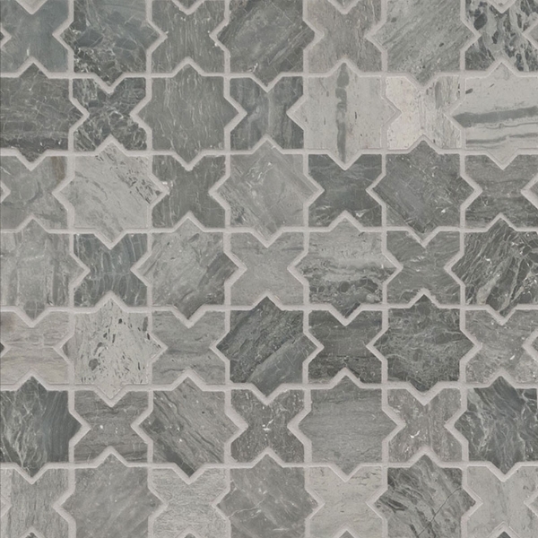 Picture of MS International - Marble Mosaics Geometrica Montague Blue Oak
