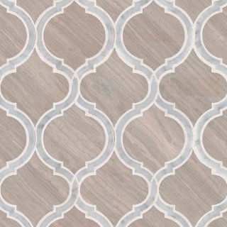 Picture of MS International - Marble Mosaics Geometrica White Quarry Savona