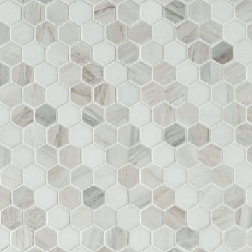 Picture of MS International - Marble Mosaics Hexagon 1 X 1 Polished Angora Sazi